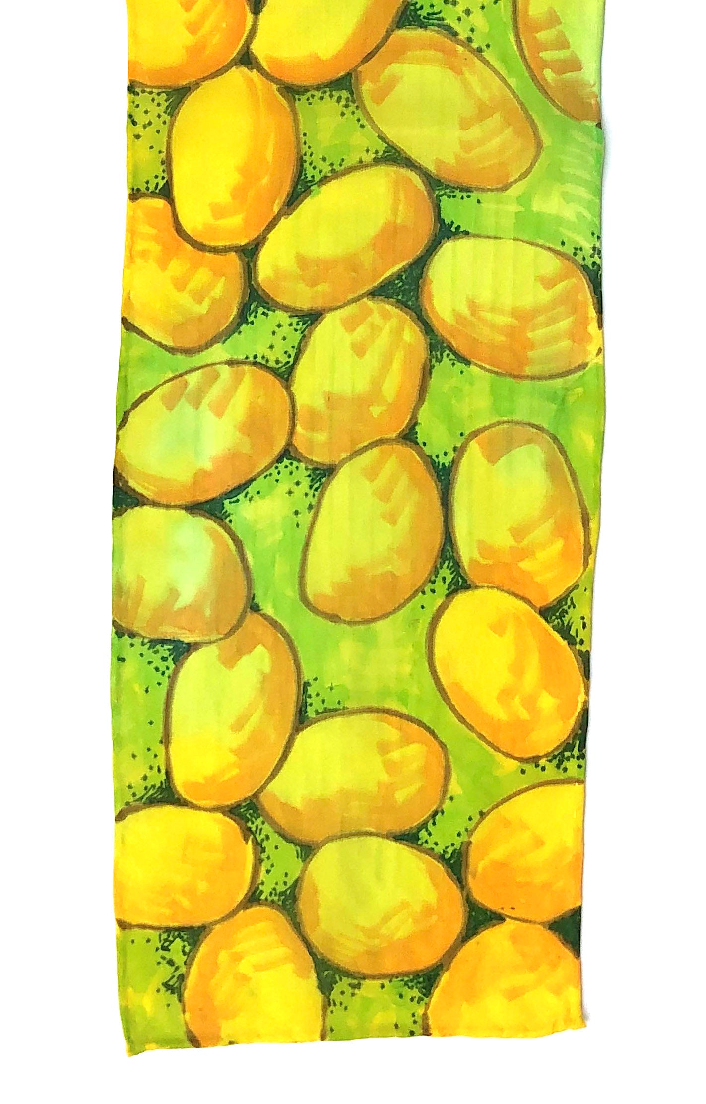 Yellow River Rocks - Silk Scarf