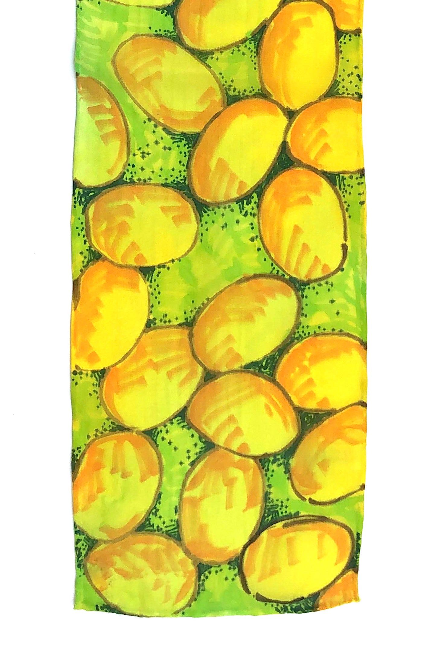 Yellow River Rocks - Silk Scarf