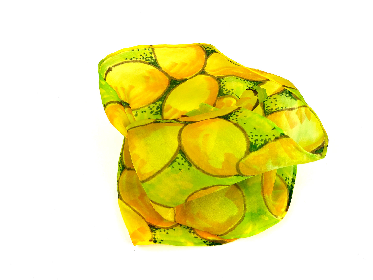 Yellow River Rocks - Silk Scarf