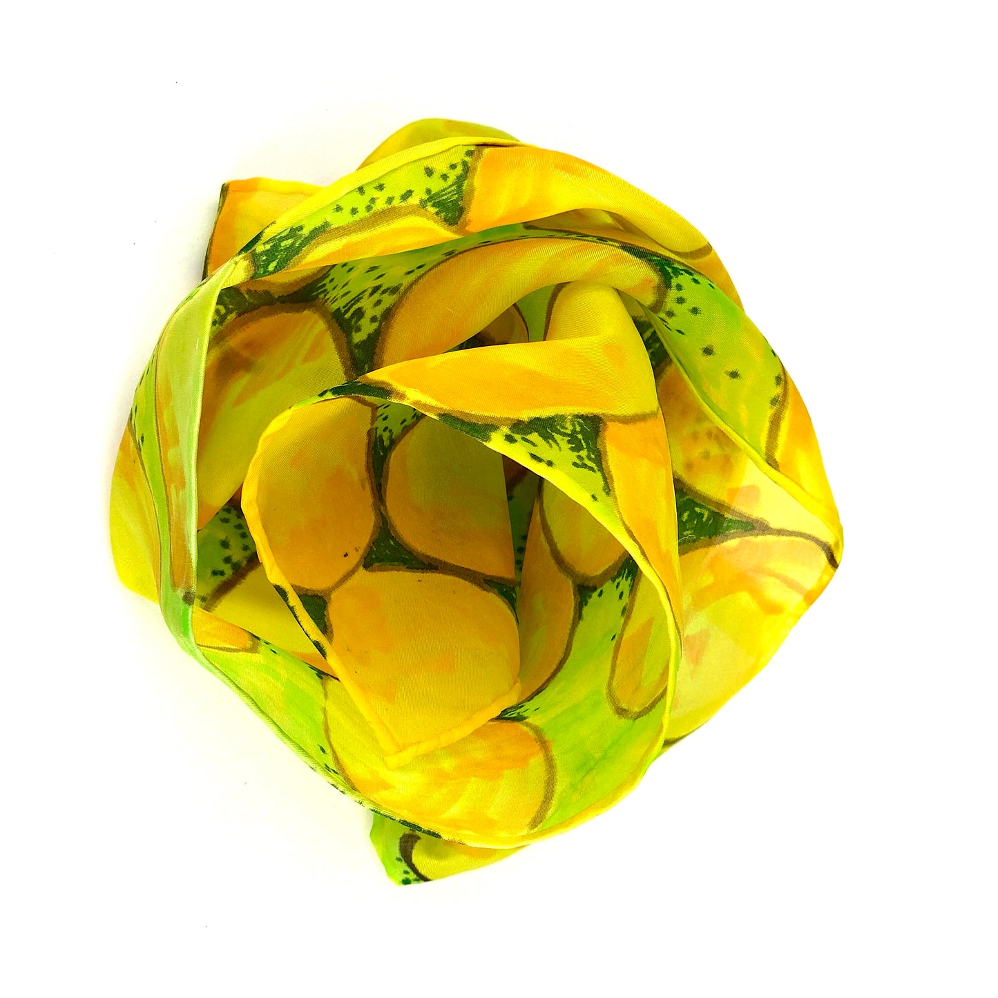 Yellow River Rocks - Silk Scarf