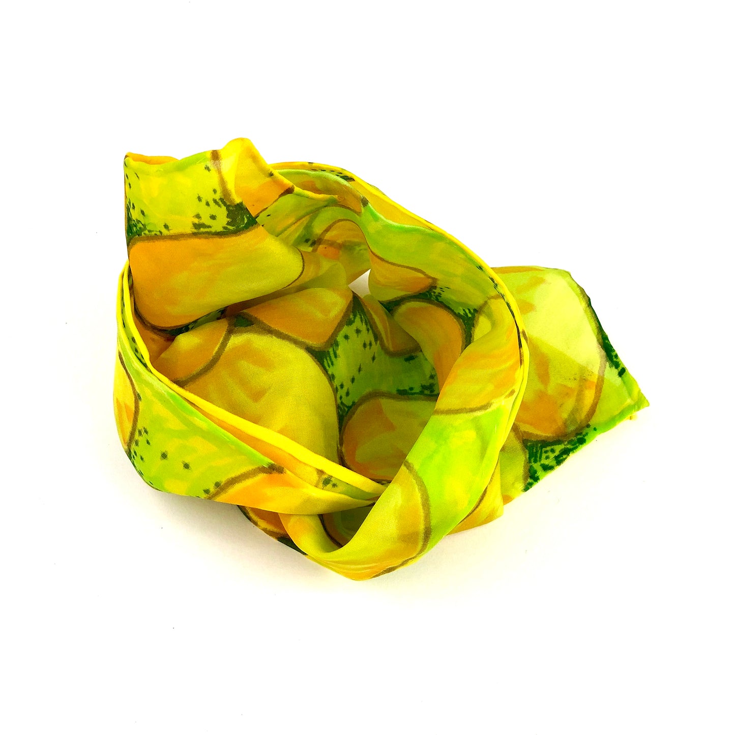 Yellow River Rocks - Silk Scarf