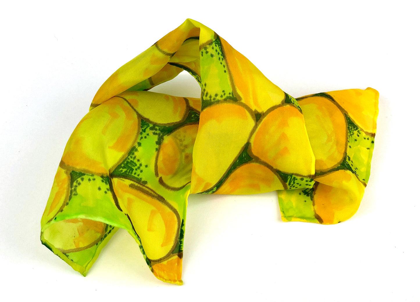 Yellow River Rocks - Silk Scarf